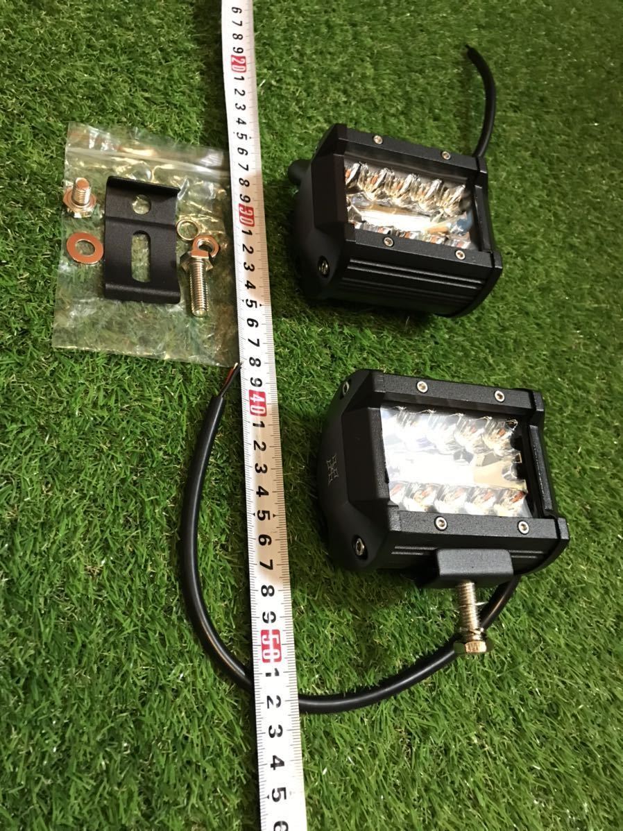 LED チップ 作業 後輪灯 バックランプライト124vホワイト2個セット防水セフティーローダー積載車ダンプユニッククロカンオフロードアゲバン_画像6