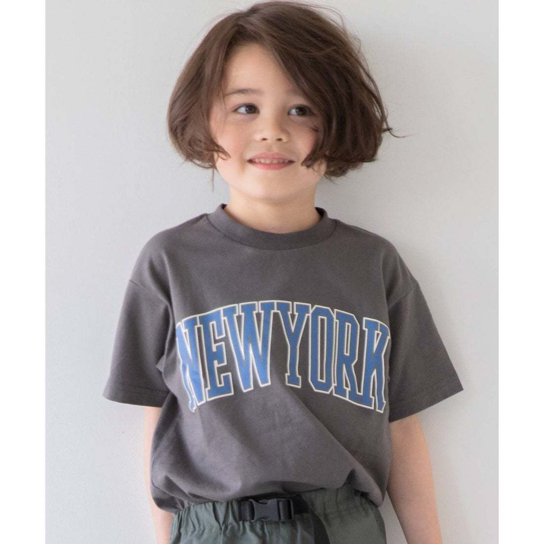 新品 　THE SHOP TK(Kids) 　USAコットンカレッジTシャツ　パープル　13(130cm)　定価1870円_画像3