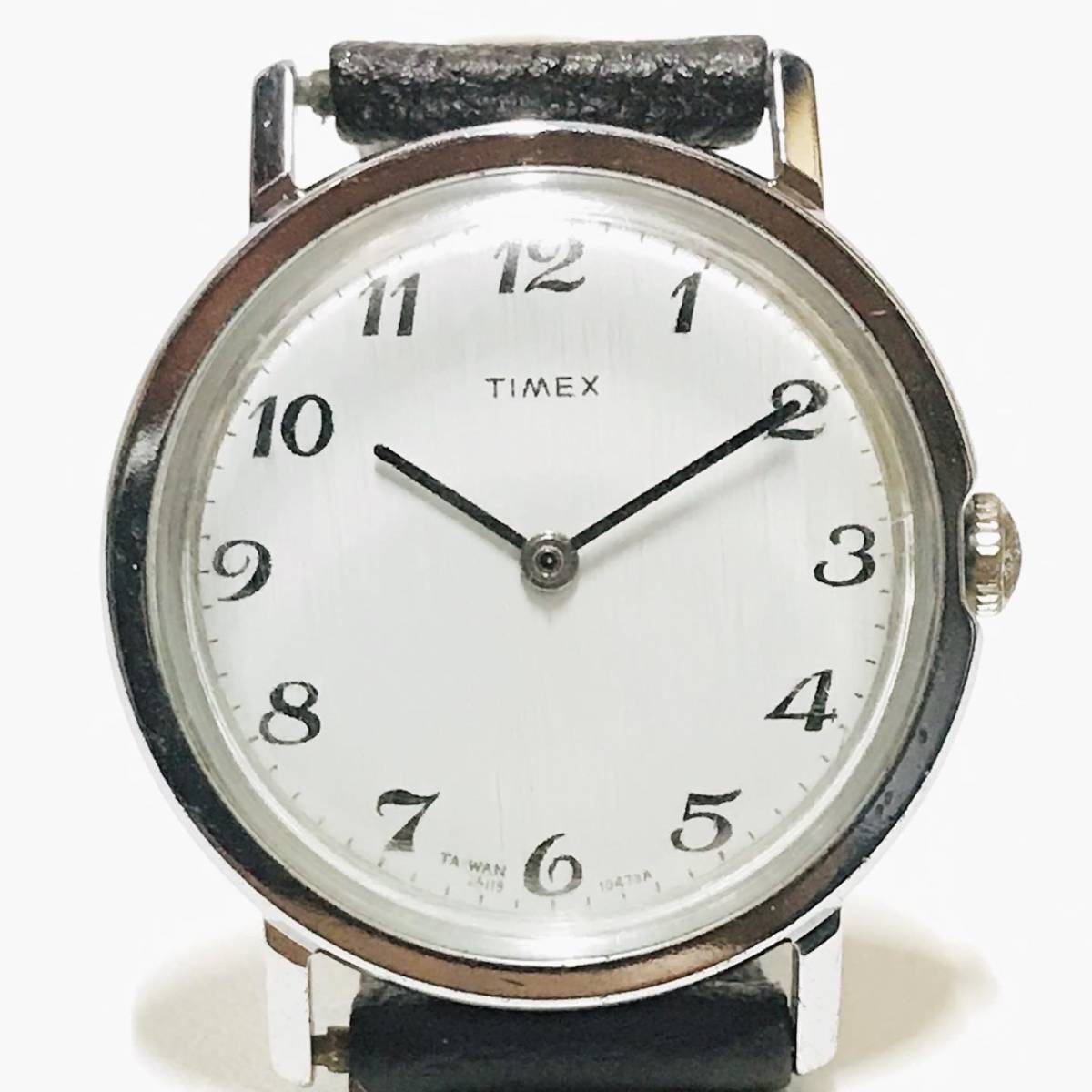 * TIMEX Timex античный Vintage механический завод Arabia цифра мужские наручные часы б/у Junk 