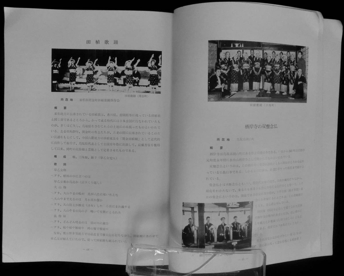 @kp218◆超希少◆『 郷土の民俗芸能 』鳥取県文化財調査報告書第8集◆ 鳥取県教育委員会 昭和44年_画像6