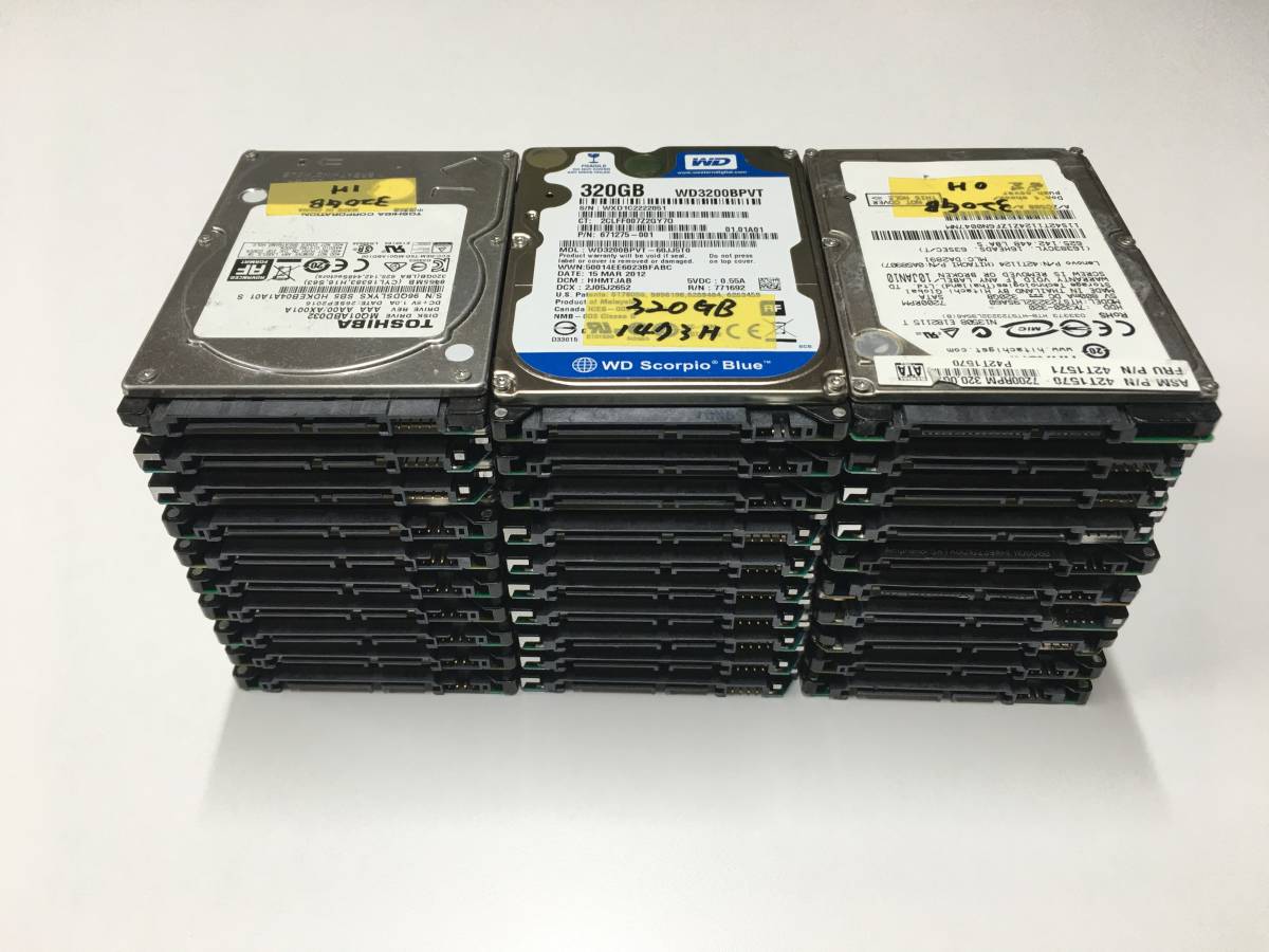 驚きの価格が実現！】 A18366)2.5インチ SATA 320GB HDD 中古動作品 30