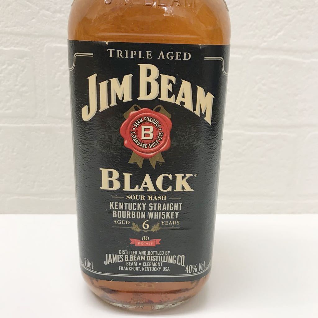 refle● レア！　JIM BEAM BLACKラベル　6年　古酒　ジムビーム 未開栓　700ml ウイスキー_画像3