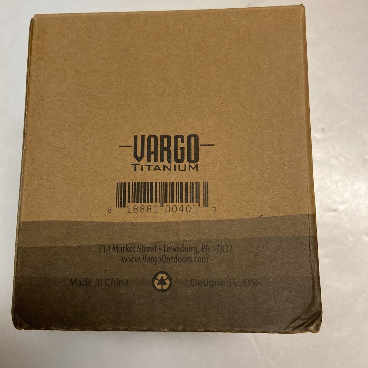 VARGO バーゴ　チタニウム　TI-LITE 750 MUG 新品