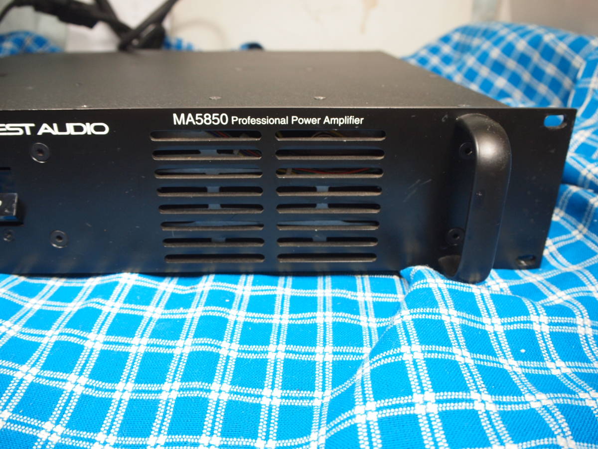 プロ用アンプを 家庭で Crest Audio パワーアンプ MA5850 完動美 プロ用アンプを 家庭で Crest Audio パワーアンプ MA5850 完動美