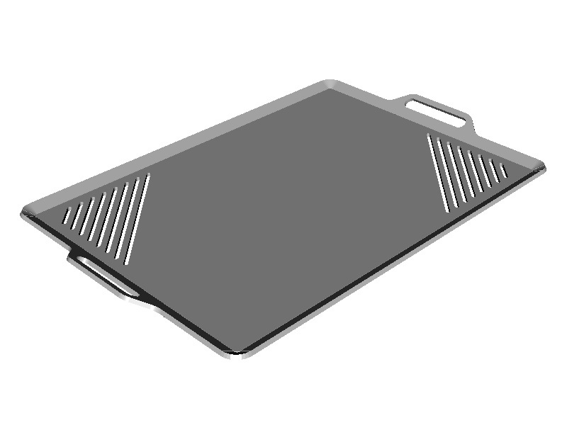 ZEOOR（ゼオール） 極厚バーベキュー鉄板 スリット付 板厚4.5mm 690×450 BS45-07A_画像7