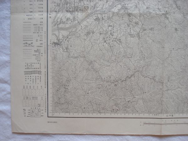 【古地図 昭和戦前】『甲府』五万分一地形図甲府7号 昭和4年第3回修正測図 大日本帝国陸地測量部【山梨 鉄道 中央本線 富士身延鉄道 信玄堤_画像4