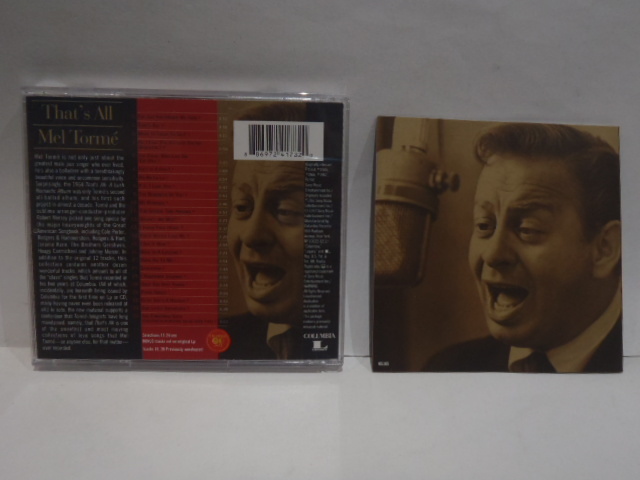 USA盤 CD　MEL TORME That's All　メル・トーメ　ボーナストラック 12曲_画像3