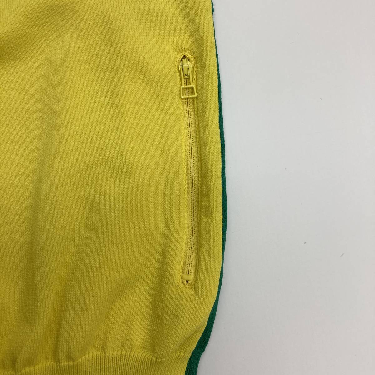 新品未使用品 BEAMS GOLF ORANGE LABEL Major ニット ジップ ベスト グリーン メンズ Sサイズ ビームスゴルフ オレンジレーベル 1070329