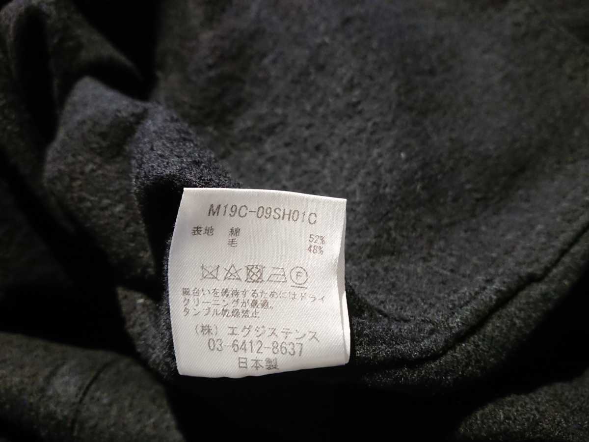 marka マーカ シャツコート 縮絨コート M19C-09SH01C ライトコート チェスターコート cotton wopl twill shirt coat_画像7