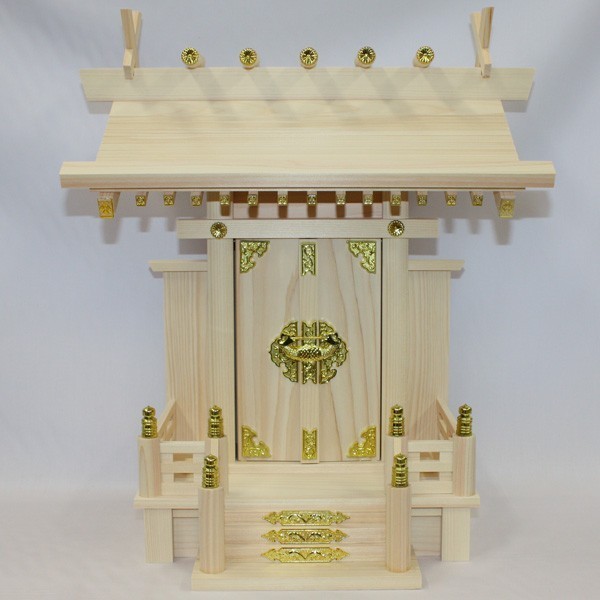 国産東濃檜製神棚 大神明(だいしんめい) 日本製神棚 一社神棚 白木 無塗装 桧 ひのき
