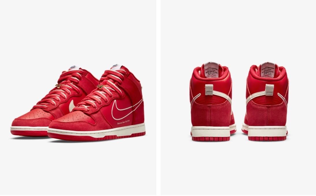 新品未使用 27cm NIKE DUNK HIGH SE UNIVERSITY RED US9 レッド　赤　ダンク　ハイ　ナイキ DH0960-600_画像1