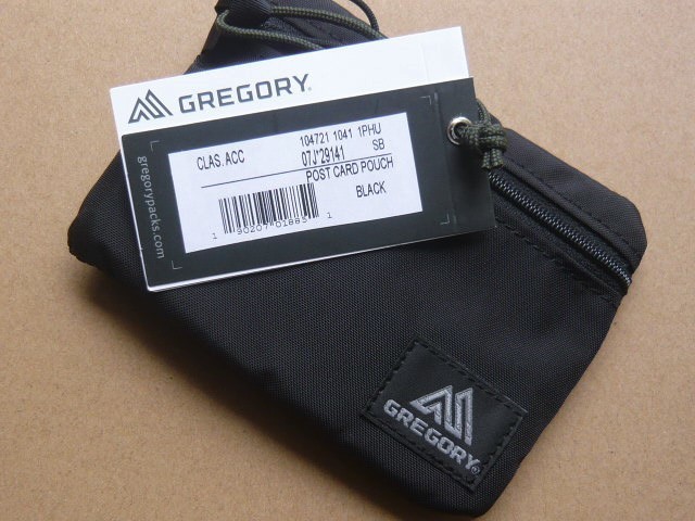 GREGORY POST CARD POUCH ブラック 新品 グレゴリー 貴重品入 財布 コインケース