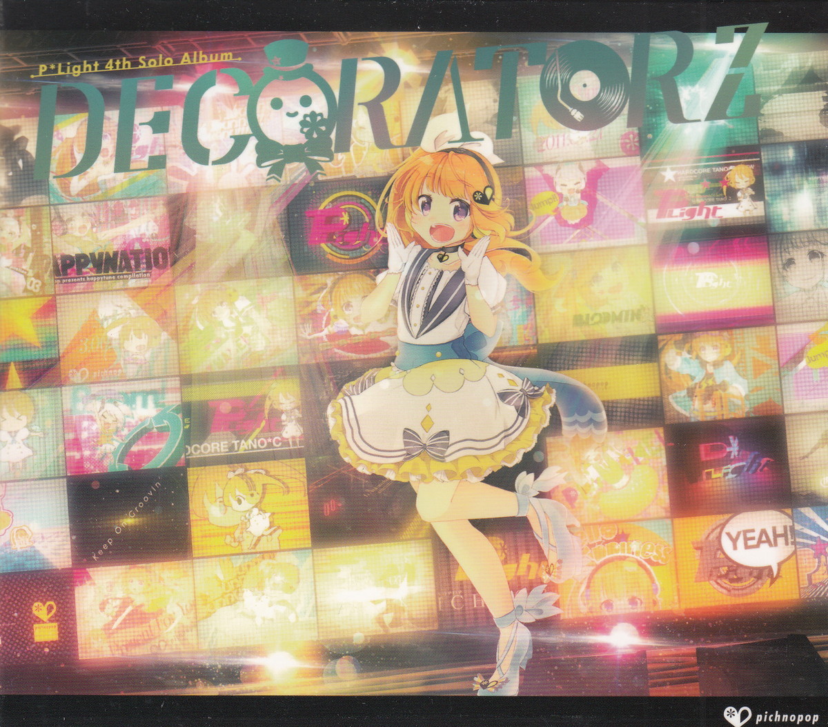 ★P*Light：DECORATORZ [MIX CD+スリーブケース付]/pichnopop,4thソロアルバム,かめりあ,ななひら,beatmania,ビートマニア,テクノ,同人音楽_画像1