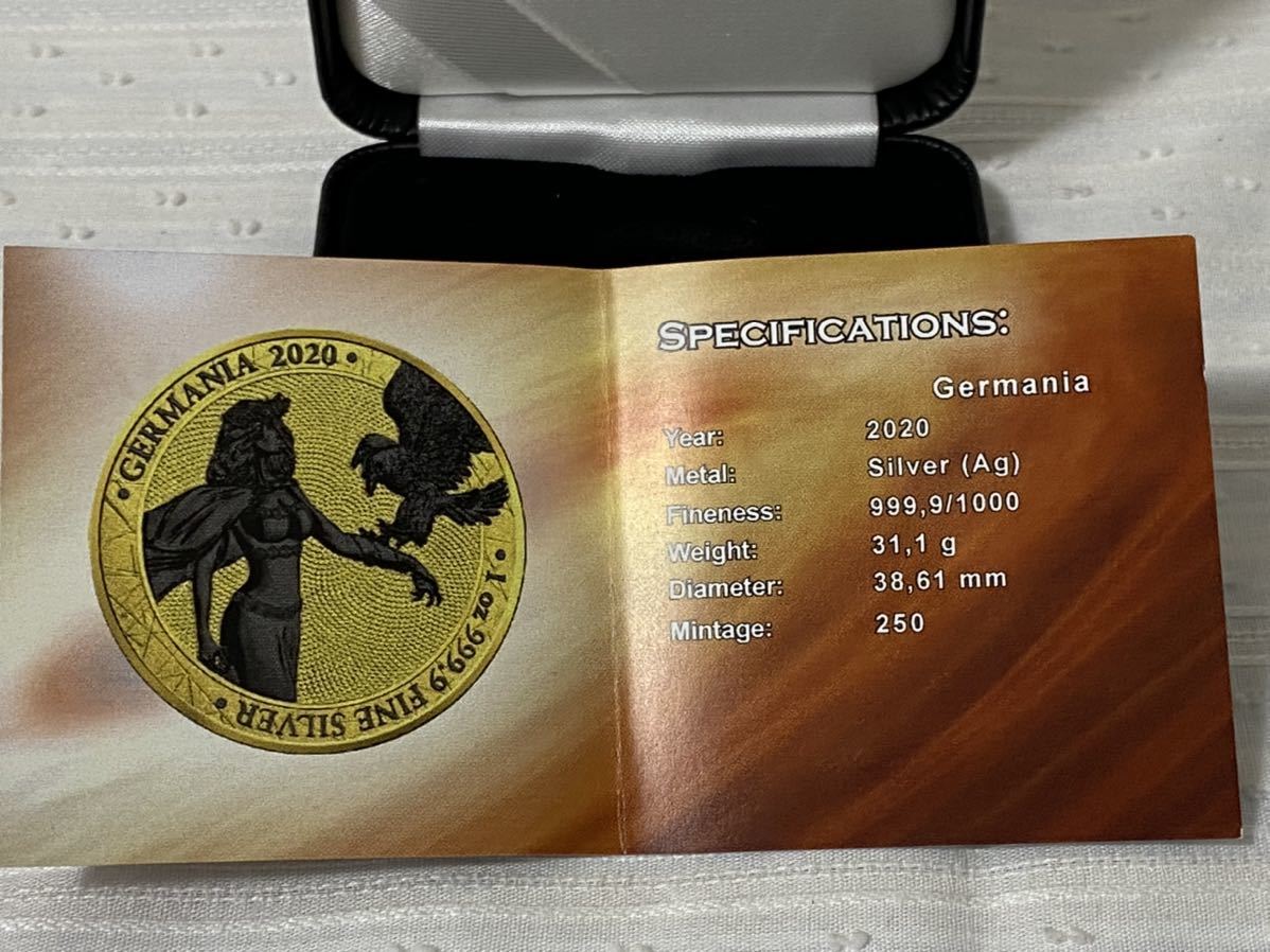 ギフ_包装】 【250枚限定】ドイツ ゲルマニア 2020 銀貨 5マルク Germania edition gold space - ヨーロッパ -  labelians.fr