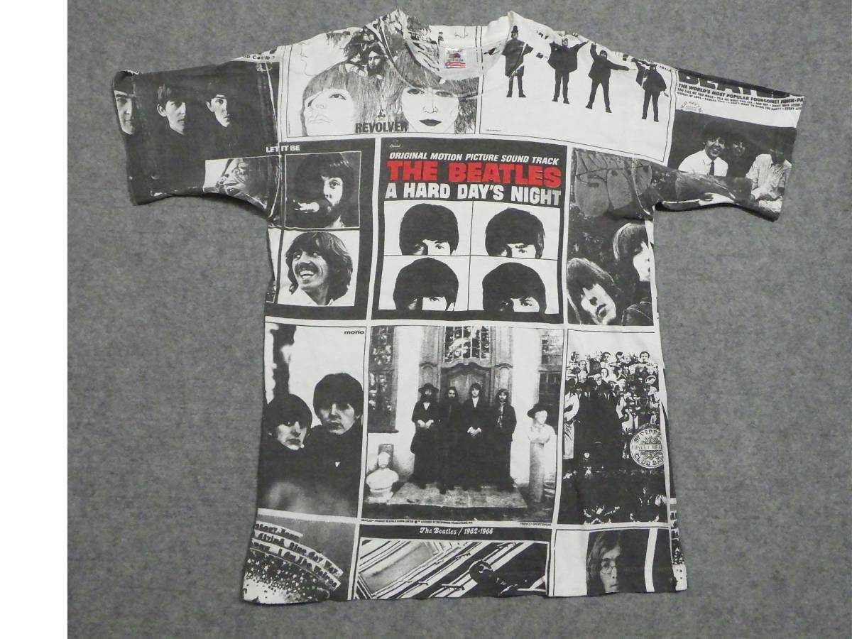 ＢＥＡＴＬＥＳ ビートルズ 総柄 Ｔシャツ ヴィンテージ Ｌ ジャケット