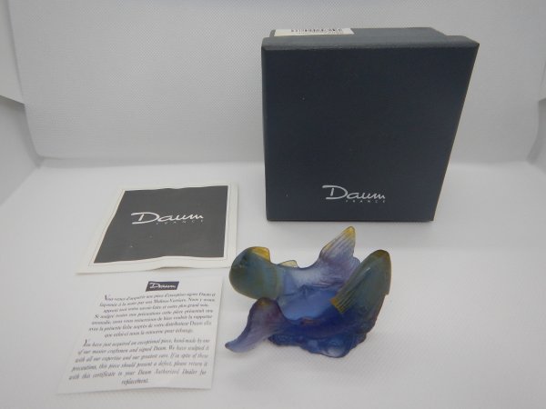 Daum france ドーム フランス クリスタルガラス 魚 fish 箱あり Daum france ドーム フランス クリスタルガラス 魚 fish 箱あり