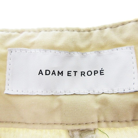 アダムエロペ Adam et Rope' パンツ ワイド ジップフライ タック 厚手 コーデュロイ コットン 無地 36 ベージュ ボトムス /BT レディース_画像8