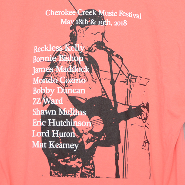 GS9262 cherokee creek music festival 2018 Tシャツ L 肩幅52 ロック ヘインズ HANES メール便可 xq_画像4