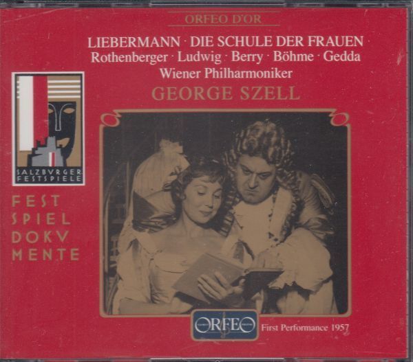 [2CD/Orfeo]R.リーバーマン:歌劇「女の学校」全曲/W.ベリー(b-br)&A.ローテンベルガー(s)他/G.セル&ウィーン・フィルハーモニー管弦楽団_画像1