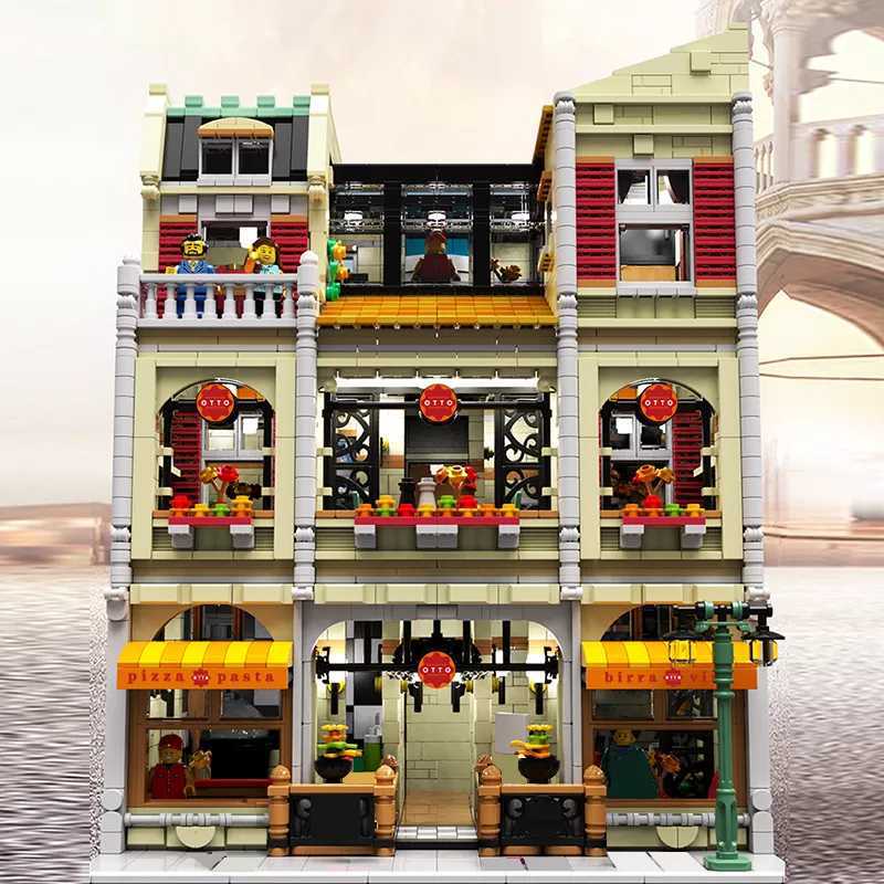 新作] LEGO互換 LEGO風 クリエイター ピザショップ 5588ピース(LEGO