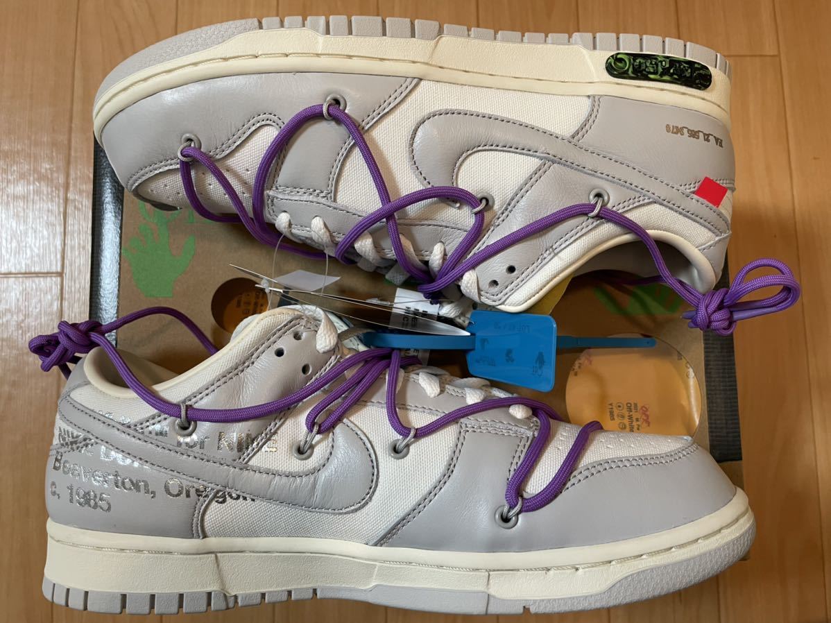 27 5cm off-white NIKE DUNK LOW 1 OF 50 LOT47 47 THE50 オフホワイト