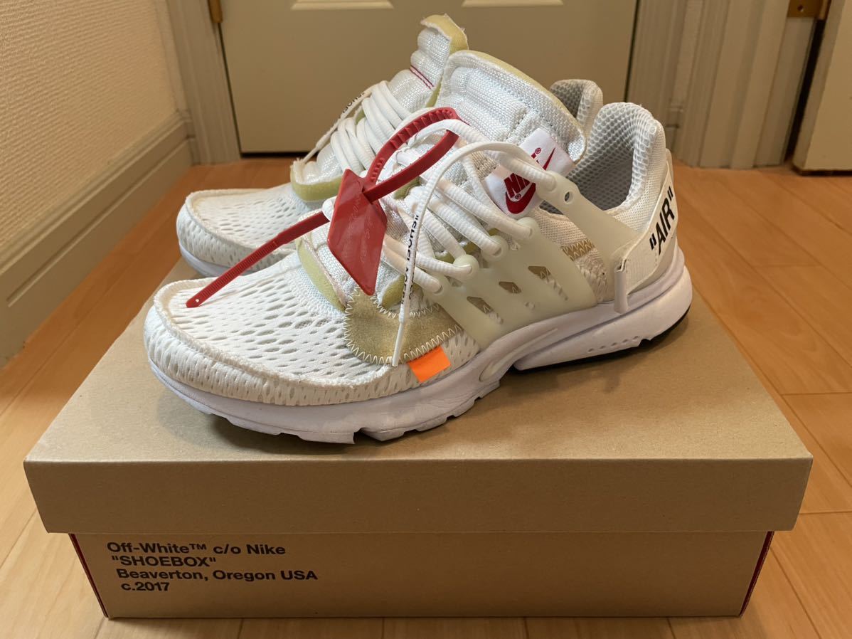 27cm NIKE AIR PRESTO OFF-WHITE 白 - 靴/シューズ