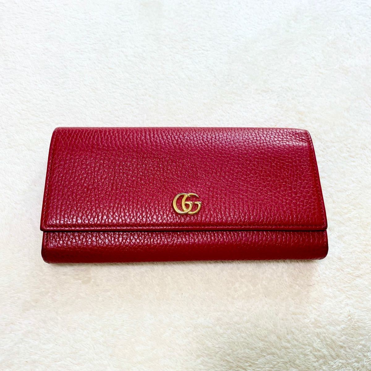 美品:お得】GUCCI 長財布 グッチ マーモント ジップアラウンド