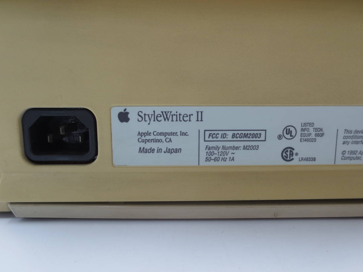 l[ Junk ]Apple Mac for printer StyleWriterII BCGM2003