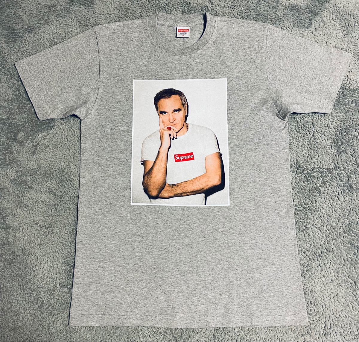 正規品 Ｍサイズ 16ss Supreme Morrissey Tee 灰 モリッシー 半袖T