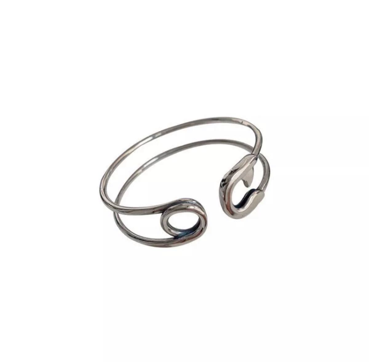 休日 安全ピン型 シルバー ブレスレット silver925 kids-nurie.com