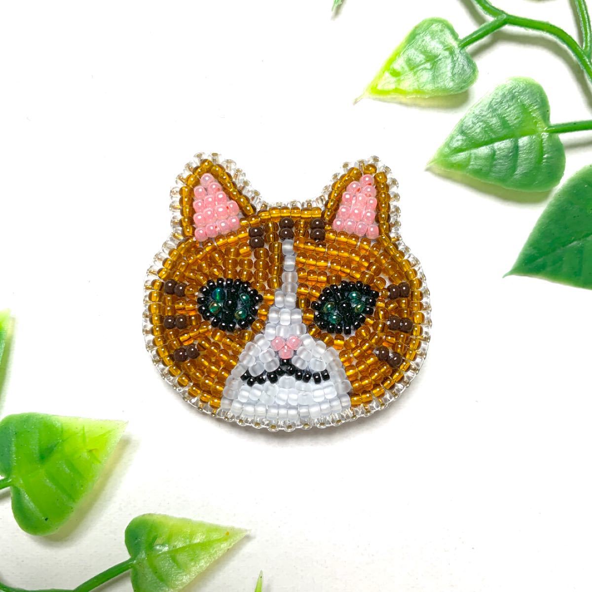 Paypayフリマ 猫 動物 ペット ビーズ刺繍 ブローチ ハンドメイド Paypayフリマ 猫 動物 ペット ビーズ刺繍 ブローチ ハンドメイド