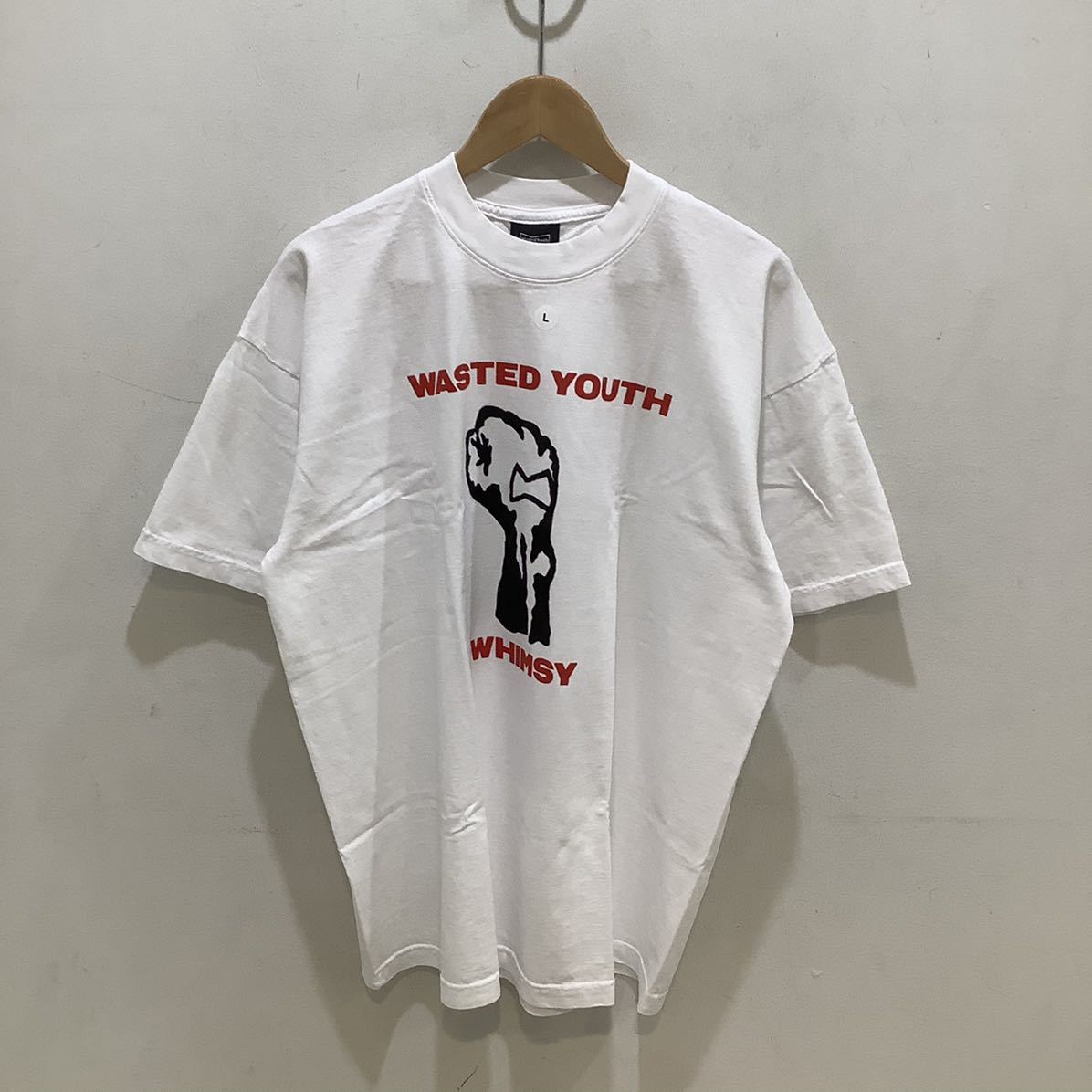 上品なスタイル Youth ×Wested ウィムジー WHIMSY ウェステッドユース 521371 サイズL ホワイト Tシャツ コラボ 柄もの