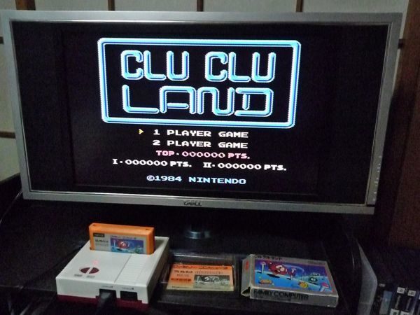 ファミコン　カセット　ソフト　クルクルランド　CLUCLU LAND　箱有　説明書有　ファミリーコンピューター　family computer　中古