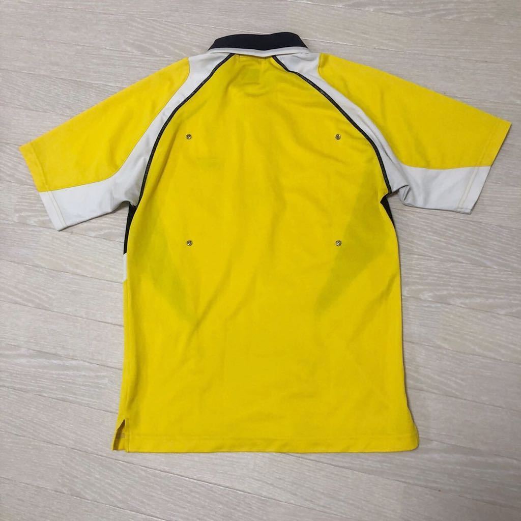 ヨネックス YONEX ポロシャツ　テニスウェア　卓球ウェア　半袖シャツ　ゲームシャツ バドミントン スポーツウェア　イエロー　Sサイズ_画像2