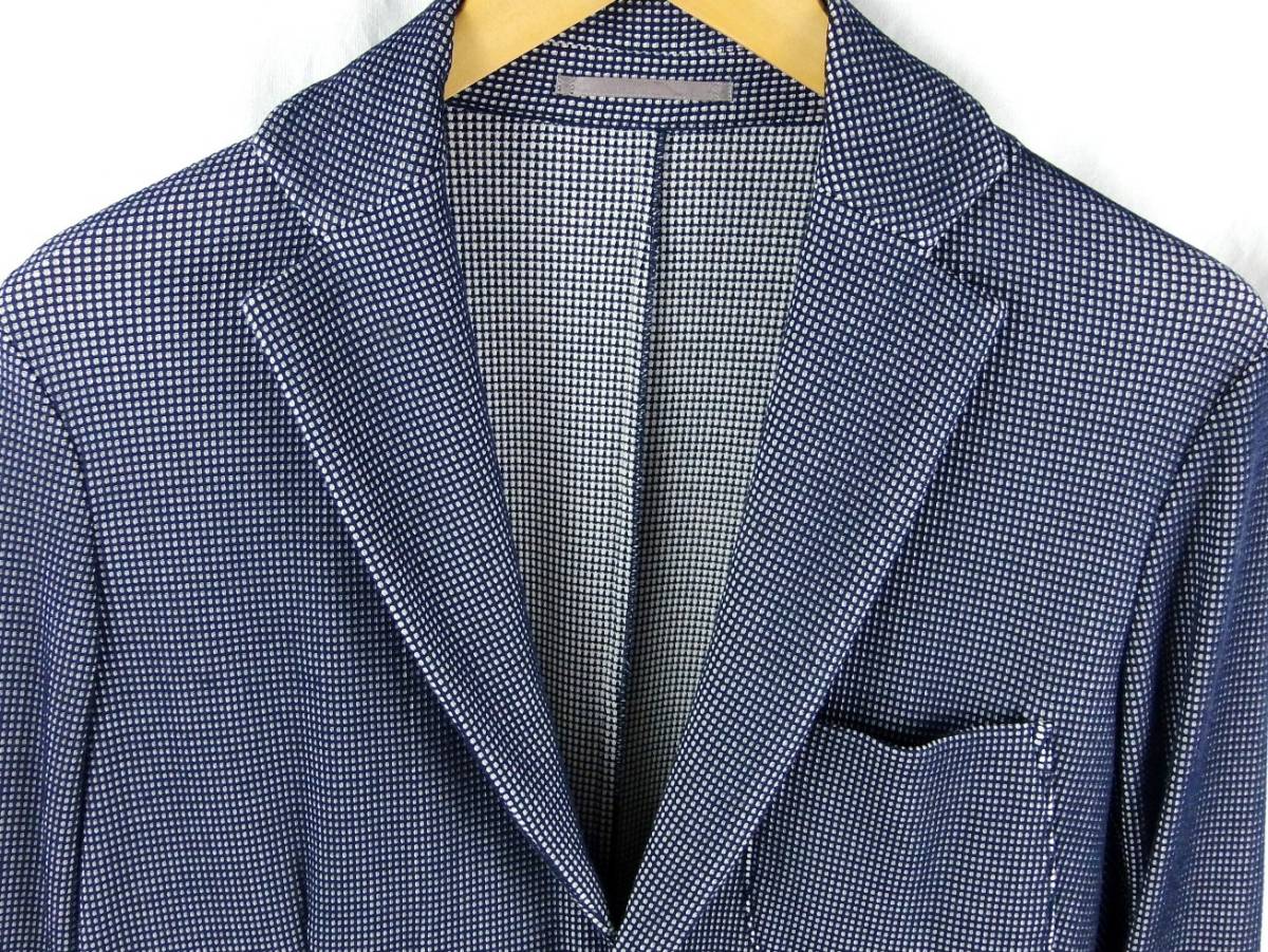 #RECENCY OF MINE Lee sensi.ob my n/ Abahouse / made in Japan / men's / blue / knitted jersey tailored jacket size 48