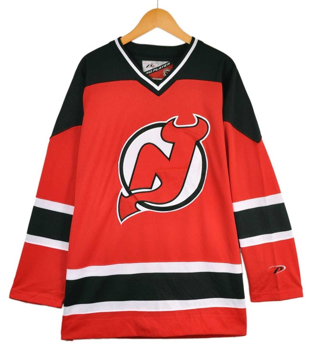 ビッグサイズ PRO PLAYER NHL New Jersey Devils ニュージャージー・デビルス ホッケーシャツ ユニフォーム レッド メンズ2XL相当(31694