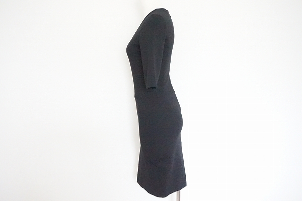 #anc Emporio Armani EMPORIOARMANI One-piece 38 чёрный короткий рукав прекрасный товар женский [649090]