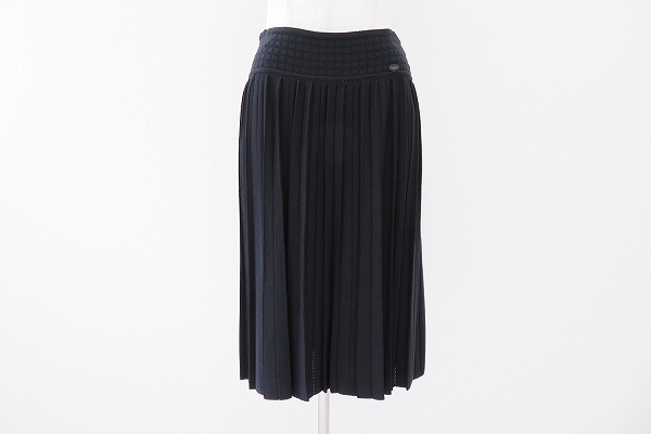 ヤフオク! - #apc シャネル CHANEL スカート 黒 ニット プ...