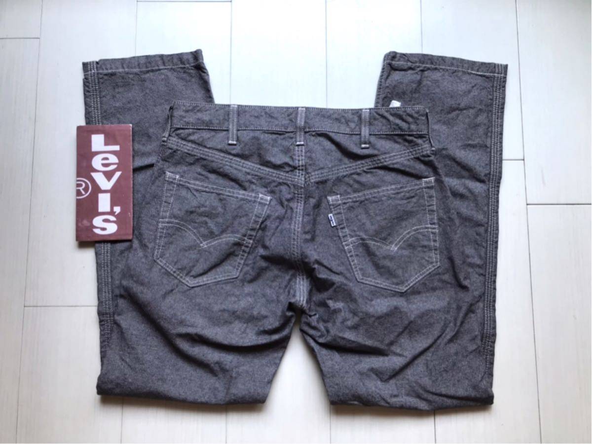 【即決】W30 リーバイス　Levi's 夏用ライトオンス　グレー灰色　綿100% 白タブスモールe_画像1