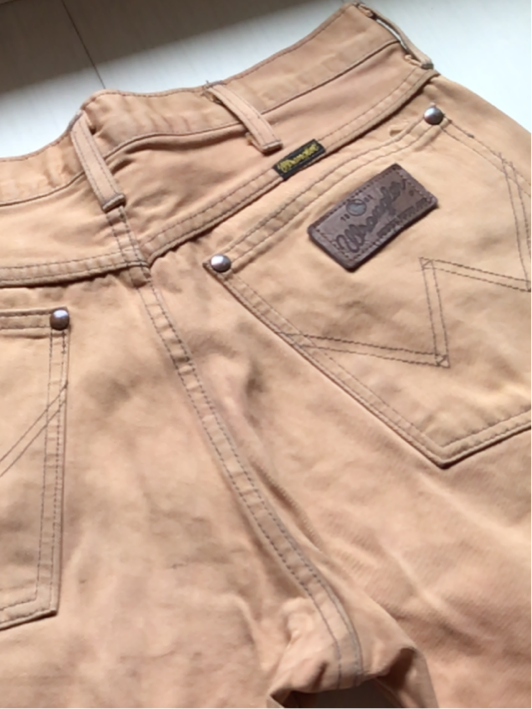 【即決】W32 ラングラージャパン制　90年代 wrangler 絶版　カラージーンズ　日本制