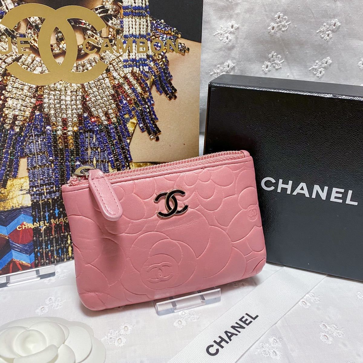 Paypayフリマ 売り切れました Chanel シャネル カメリア コインケース キーケース キーホルダー