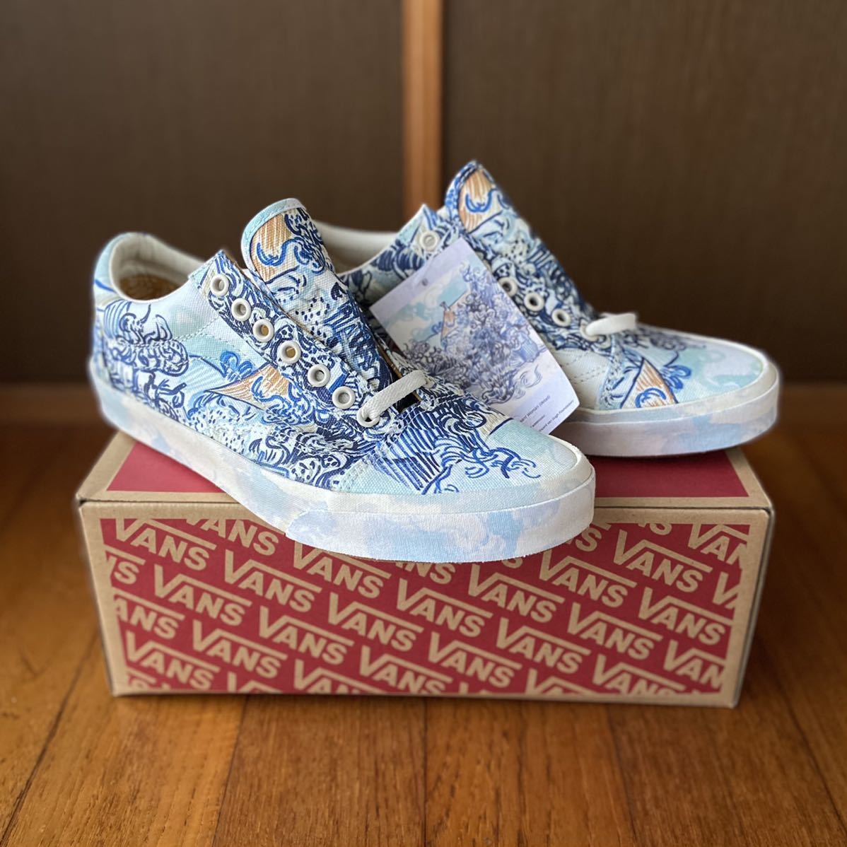 新品 VINCENT VAN GOGH × VANS OLD SKOOL 26.5cm US8.5 - ゴッホ バンズ オールドスクール 農婦のいる古いブドウ畑 アート 絵画 MOMA