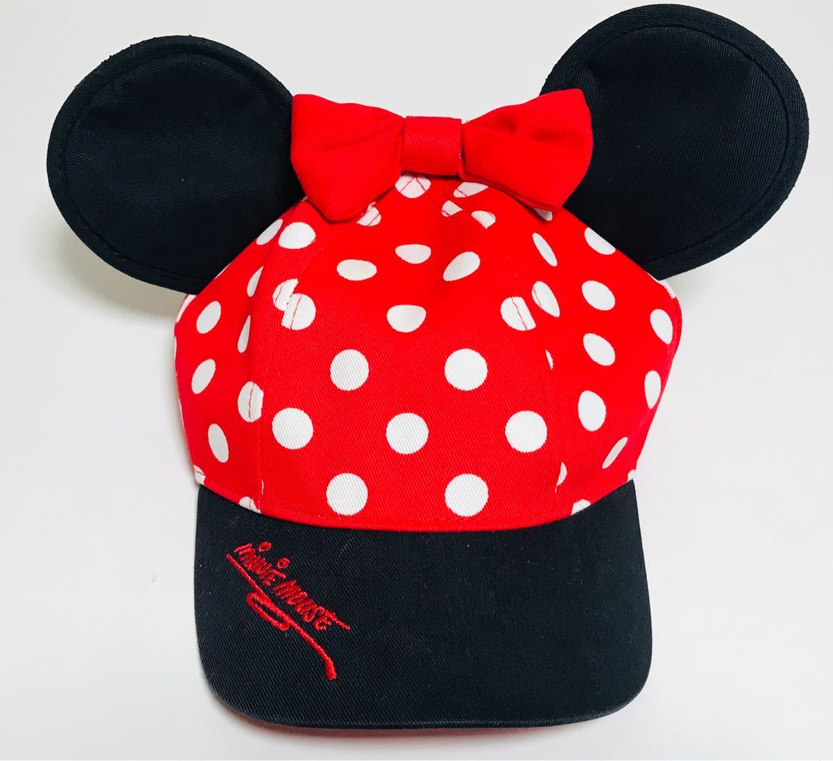 アメリカディズニー限定 ミニーちゃんのキャップ 帽子 ミニー アメリカディズニー限定 ミニーちゃんのキャップ 帽子 ミニー