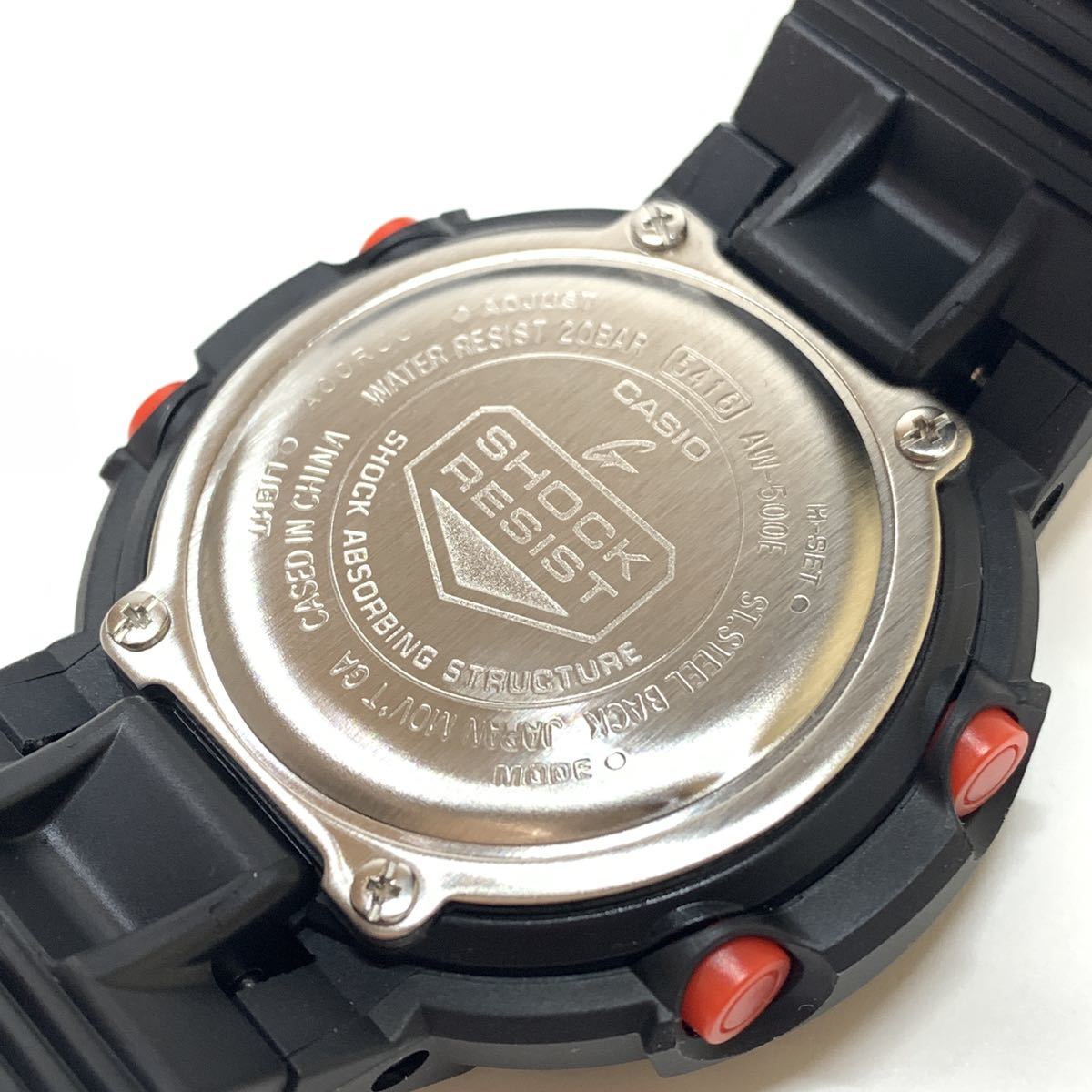 ■【美品】Casio カシオ AW-500E 初代デジアナ復刻 G-SHOCK Gショック デジアナ_画像4