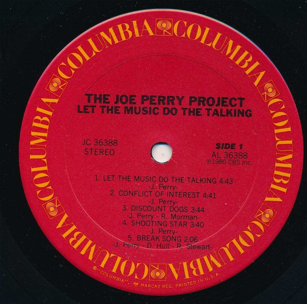 JOE PERRY/ジョー・ペリー/LET THE MUSIC DO THE TALKING/US盤/中古LP!!2113_画像3