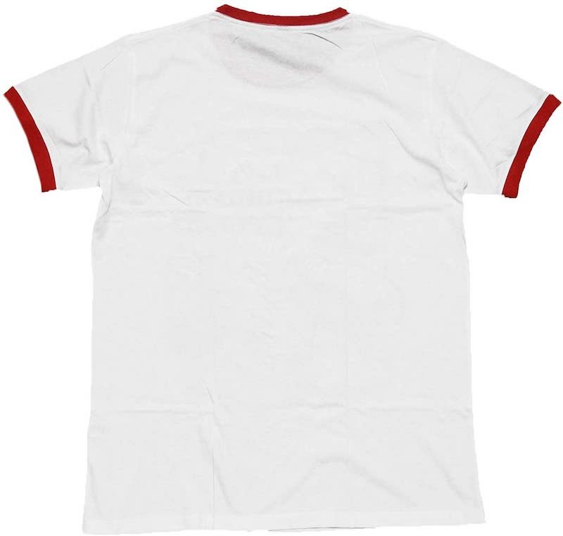 リンガーTシャツ レトロ デザイン アメリカ イラスト ビンテージ風 アメカジ ストリート系 おもしろTシャツ メンズ 半袖★tsr0712-red-l_画像3