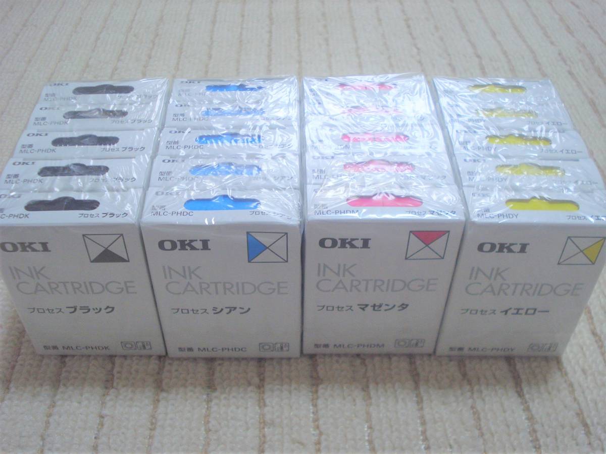 未使用品 OKI MLC-PHDK Y C M ブラック・イエロー・シアン・マゼンタ 4色セット プロセス インクカートリッジ