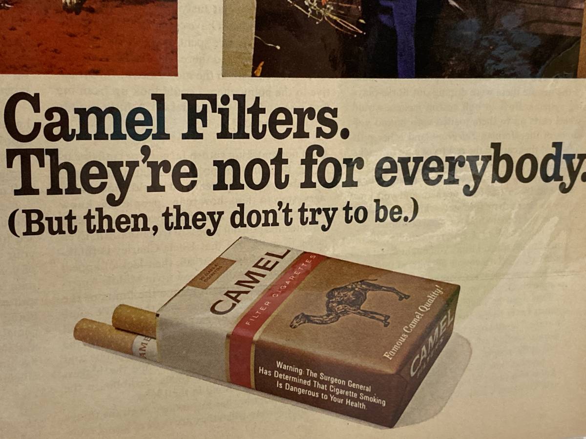 1972年2月25日号LIFE誌広告切り抜き【CAMEL キャメル/たばこ】アメリカ買い付け品70sビンテージインテリアシガー_画像4