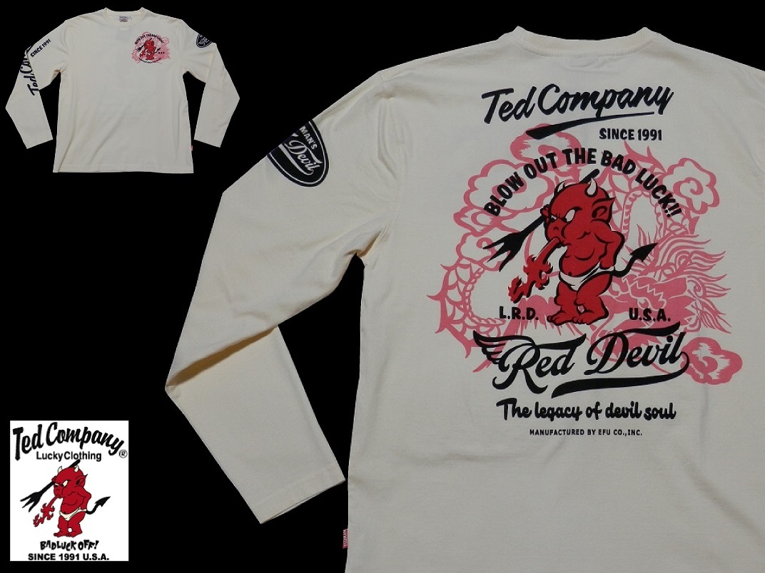 上品 テッドマン/TEDMAN/Mサイズ/長袖Tシャツ/TDLS-339/オフホワイト/エフ商会/新品/送料無料/和柄/龍/テッドカンパニー Mサイズ 上品 テッドマン/TEDMAN/Mサイズ/長袖Tシャツ/TDLS-339/オフホワイト/エフ商会/新品/送料無料/和柄/龍/テッドカンパニー Mサイズ