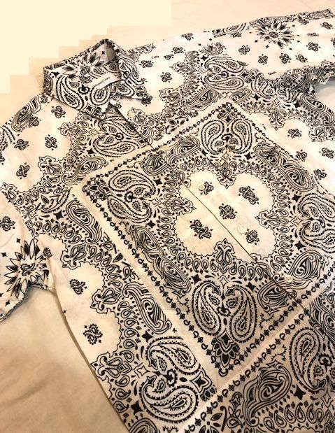 美品 MIYAGI HIDETAKA BANDANA SHIRT 宮城 秀貴 バンダナ シャツ